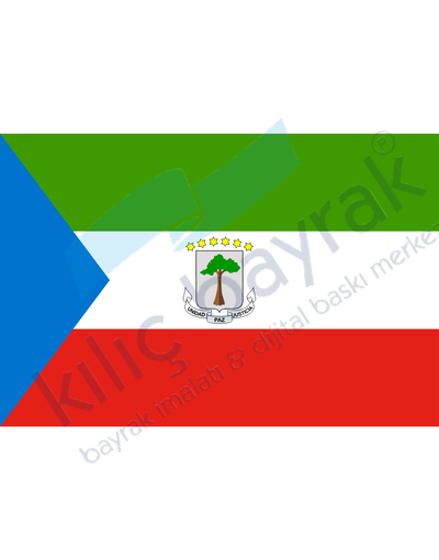 Ekvator Ginesi Ülke Bayrağı